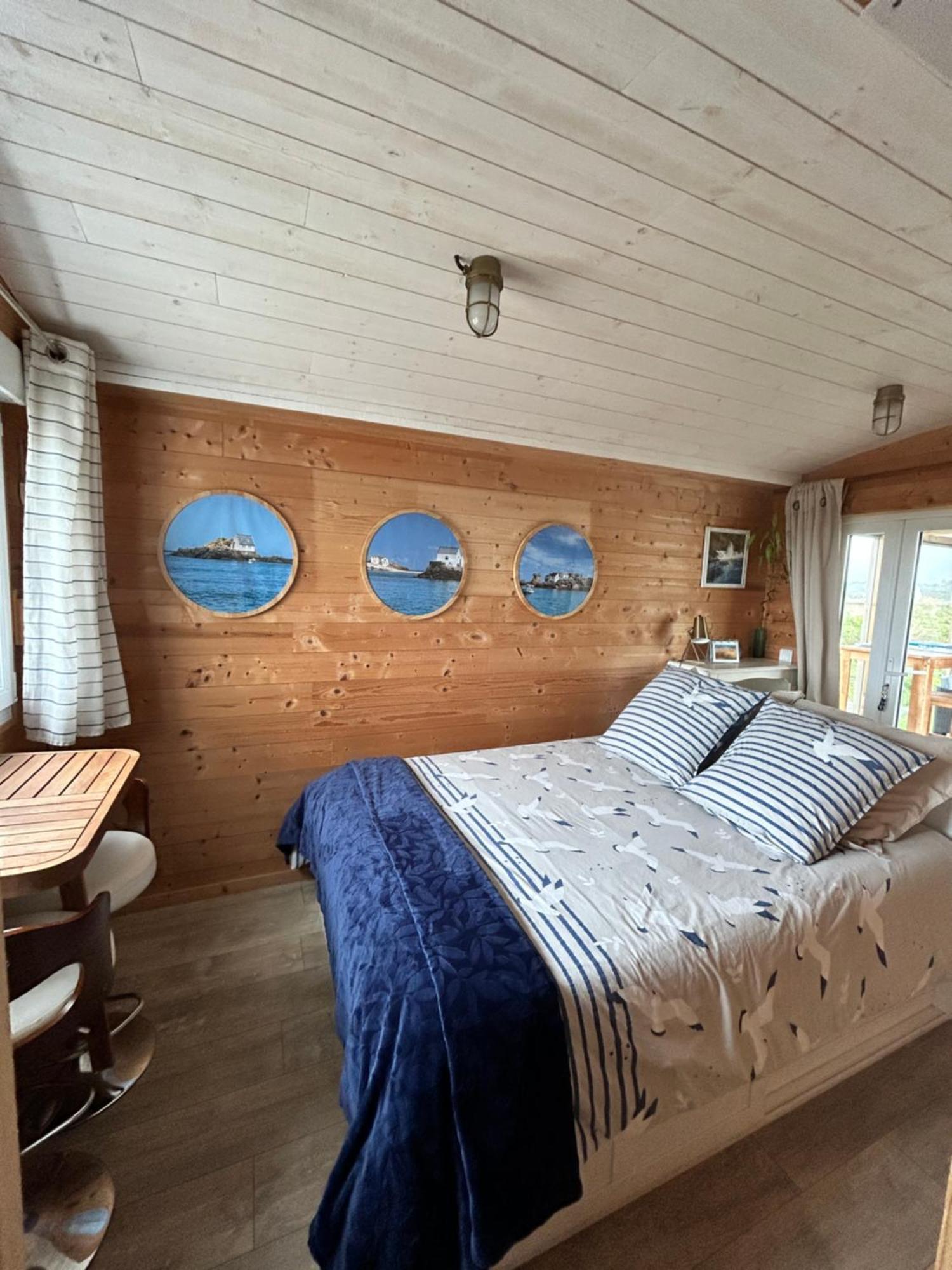 Chambre cabine avec vue mer à la Villa plein vent Barneville-Carteret Exterior foto